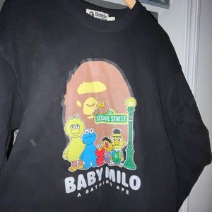 Bape Baby Milo x Sesame Street Crewneck (Size L)